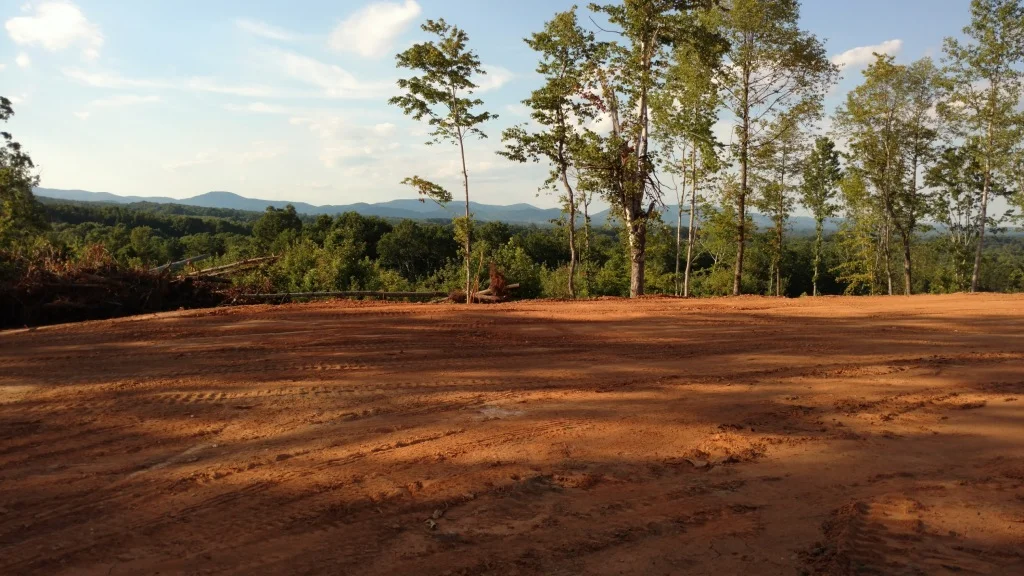 Finished graded site